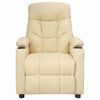 vidaXL Fauteuil inclinable Crème Tissu