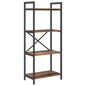 vidaXL &Eacute;tag&egrave;re 4 niveaux 56 x 34 x 133,5 cm Bois d'ing&eacute;nierie