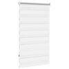 vidaXL Store v&eacute;nitien Zebra 70,9 x 120 cm, largeur du tissu 66,7 cm, blanc