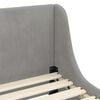 vidaXL Cadre de lit pour enfants avec tête de lit Gris clair