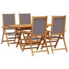 vidaXL Ensemble de salle &agrave; manger pour jardin 5 pc Anthracite