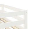 vidaXL Lit mezzanine pour enfants avec rideaux sans matelas 80x200 cm