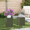 vidaXL Support de Plante 2 pcs Vert olive 24 x 24 x 35 cm Acier