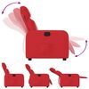 vidaXL Fauteuil inclinable Rouge Similicuir