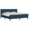 vidaXL Cadre de lit avec matelas Bleu 180 x 200 cm Velours