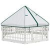 vidaXL Parc de Jeu pour Chiens &agrave; 6 Panneaux Blanc 179 x 151 x 114 cm