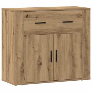 vidaXL Buffet ch&ecirc;ne artisanal 80x33x70 cm bois d'ing&eacute;nierie