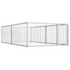 vidaXL Chenil d'ext&eacute;rieur pour chiens 200 x 400 x 100 cm