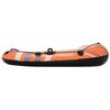 Bestway Bateau &agrave; ramer avec stockage Orange 155 x 93 cm Vinyle