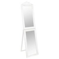 vidaXL Miroir sur pied Blanc 40x160 cm