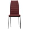 vidaXL Ensemble de salle &agrave; manger 7 pcs Similicuir Rouge bordeaux