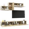 vidaXL Ensemble de meubles TV 6 pcs Chêne sonoma Bois d'ingénierie