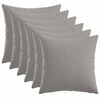 vidaXL Housse de coussin 6 pc HEERLEN Gris nuage 30 x 30 cm Tissu