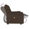 vidaXL Fauteuil de massage inclinable et porte-gobelet 2 places marron