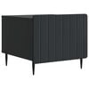 vidaXL Table basse avec tiroir Noir 49 x 50 x 42 cm Bois d'ing&eacute;nierie