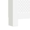 vidaXL Cache-radiateur Blanc 112x19x81,5 cm MDF