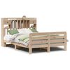 vidaXL Lit biblioth&egrave;que sans matelas 150x200 cm bois massif de pin