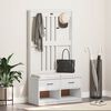 vidaXL Portemanteau SANDNES blanc 87x40x159,5 cm bois massif pin