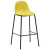 vidaXL Ensemble de bar 3 pcs Tissu Jaune
