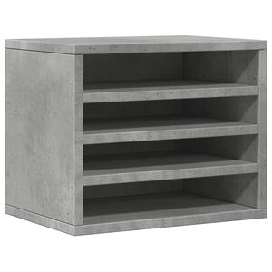 vidaXL Organisateur de bureau gris b&eacute;ton 36x26x29,5 cm