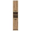 vidaXL Armoire de bain chêne artisanal 32x34x188,5cm bois d'ingénierie