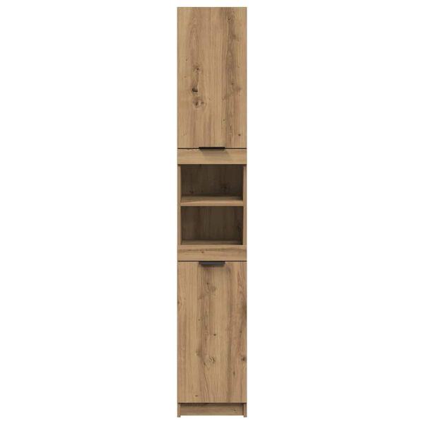 vidaXL Armoire de bain chêne artisanal 32x34x188,5cm bois d'ingénierie
