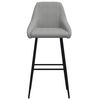 vidaXL Tabouret de bar Gris clair Velours
