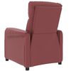 vidaXL Fauteuil de massage électrique Rouge bordeaux Similicuir
