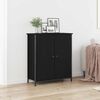 vidaXL Buffet Ch&ecirc;ne noir 70 x 30 x 80 cm Bois d'ing&eacute;nierie