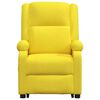 vidaXL Fauteuil de massage Jaune clair Tissu