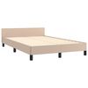 vidaXL Cadre de lit sans matelas cappuccino 120x200 cm similicuir