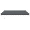 vidaXL Auvent r&eacute;tractable anthracite 4,5x3 m tissu et aluminium