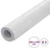 vidaXL Films 4D de voiture 2 pcs Blanc 100x150 cm
