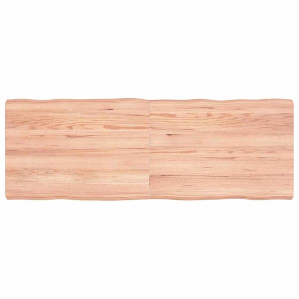 vidaXL Dessus de table bois massif trait&eacute; bordure assortie