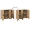 vidaXL Buffet Ch&ecirc;ne artisanal 90 x 34 x 80 cm Bois d'ing&eacute;nierie