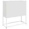 vidaXL Buffet blanc 100,5x39x107 cm acier