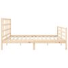 vidaXL Cadre de lit sans matelas 200x200 cm bois massif