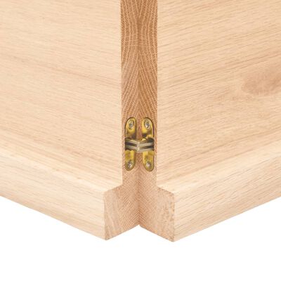 vidaXL Dessus de table 200x60x(2-4) cm bois de chêne massif non traité