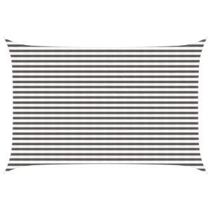 vidaXL Voile d'ombre 3 x 4 m HDPE Rectangulaire Gris clair et blanc