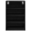 vidaXL Armoire suspendue avec &eacute;tag&egrave;re Ch&ecirc;ne noir 40 x 29,5 x 60 cm