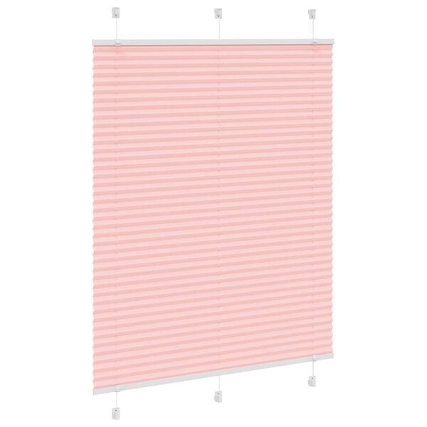 vidaXL Store pliss&eacute; rose 110x150 cm largeur du tissu 109,4cm polyester