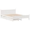 vidaXL Cadre de lit sans matelas blanc 120x200 cm bois de pin massif