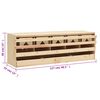 vidaXL Pondoir 5 compartiments 117x33x38 cm bois de pin massif
