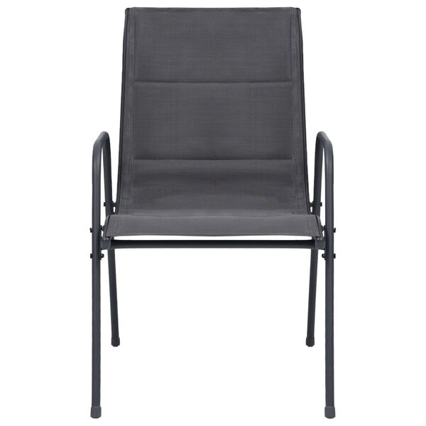 vidaXL Mobilier de salle &agrave; manger d'ext&eacute;rieur 11 pcs Acier