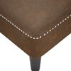 vidaXL Fauteuil long avec coussin et accoudoir droit marron similicuir