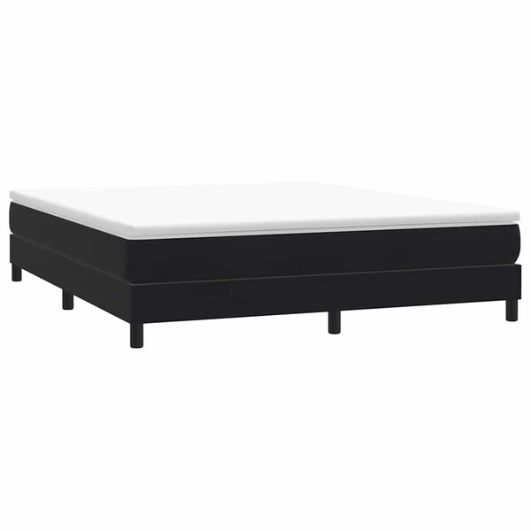 vidaXL Sommier à lattes de lit sans matelas noir 180x220 cm velours