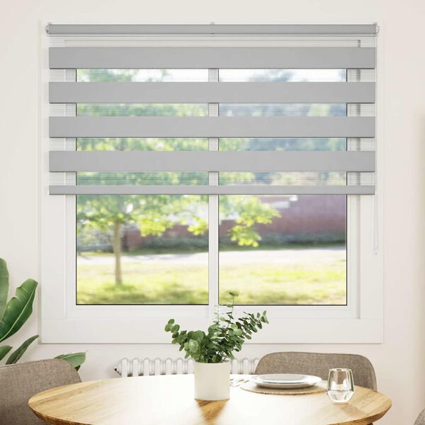 vidaXL Store z&egrave;bre gris clair largeur du tissu 140,9 cm polyester