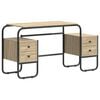vidaXL Bureau avec rangement Ch&ecirc;ne Sonoma 145 x 50 x 75 cm