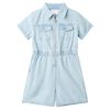 Combinaison enfants avec manches courtes bleu doux 116