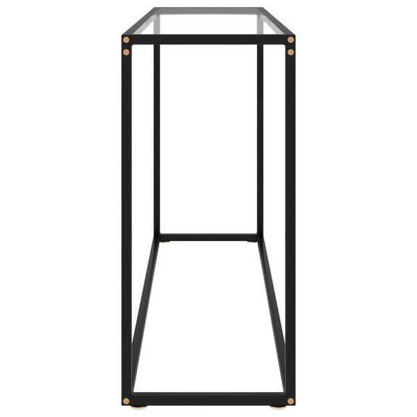 vidaXL Table console Transparent 120x35x75 cm Verre trempé